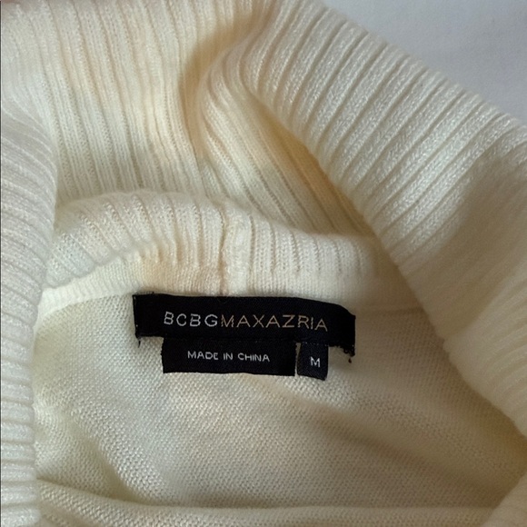 BCBGMaxAzria Cream Cowl Neck Sweater - Picture 2 of 6